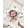 2-Pack Adorable Elephant & Rabbit Hooded Baby Towels - Ultra