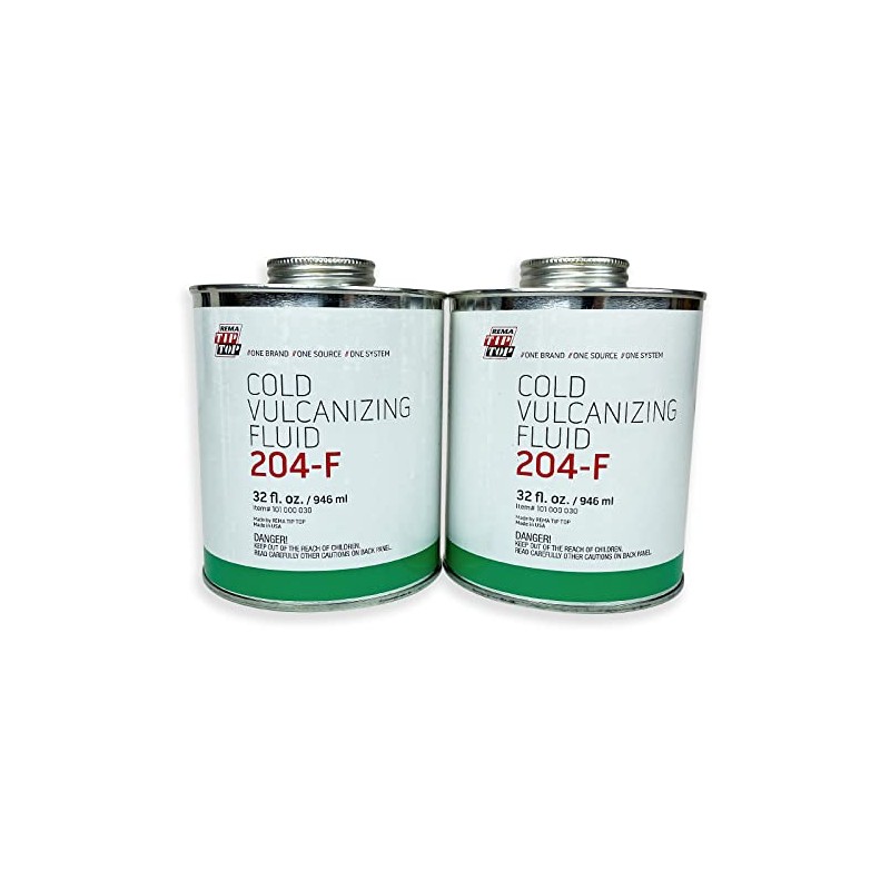 2 Cans of REMA TIP TOP 204-F 32oz Cold Vulcanizing