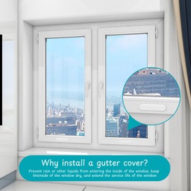 Aernajialin 30pcs Window Sill Cover, Upvc Window Sill End Caps Trickle Vents Covers For Upvc Windows,Weep Hole Covers Replacement Drainage Caps