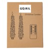 GQIRIL Christmas Tree Flameless Taper Candle - 4PCS Xmas Waxy