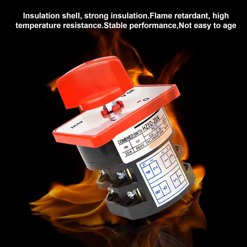 Changeover Switch 2 Pole 3 Position Cam Changeover Control Selector