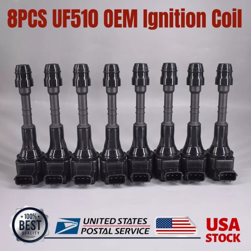 OEM 8Pack Ignition Coil Spark Plug for 04-07 Nissan Armada