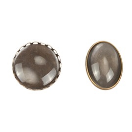 ALL in ONE Brooch Cabochon Set: 20pcs Mixed Style Cabochon Frame Setting Tray Brooch with 20pcs Glass Dome for DIY Jewelry Making Jewelry Making DIY Findings (Antique Bronze & Silver 40pcs)