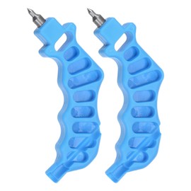 HARFINGTON 2Pcs 2-in-One Drip Irrigation Tubing Hole Punch 4mm for 1/4 Inch Fitting and Emitter Insertion Drip Tube Hole Punch Fitting Insertion Tools for Laying Branch Drip Pipes, Blue