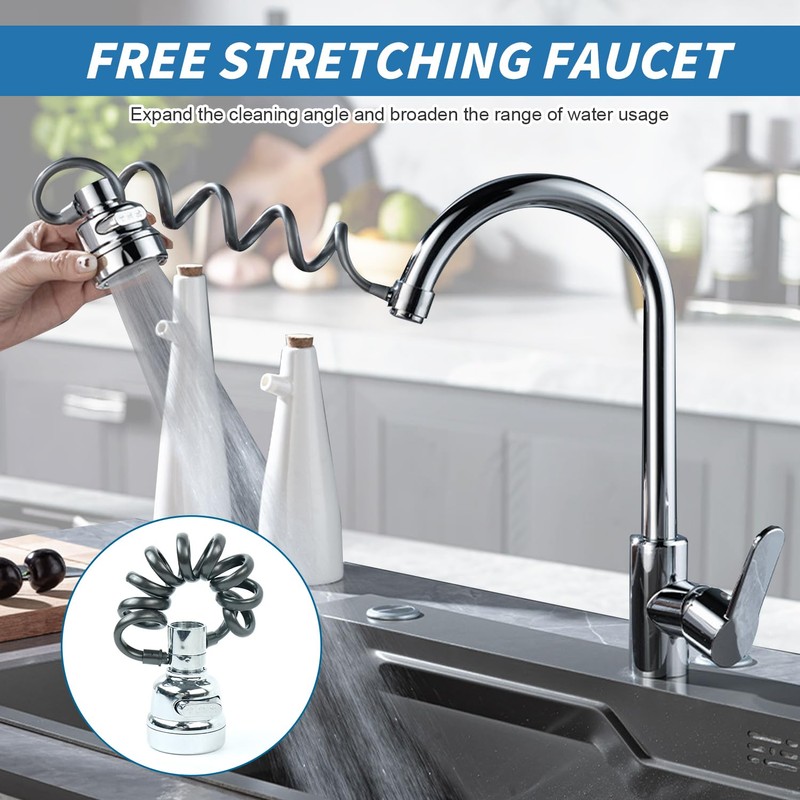 Tap Attachment Tap Extension Multifunctional Extension Tap with 3 Jet
