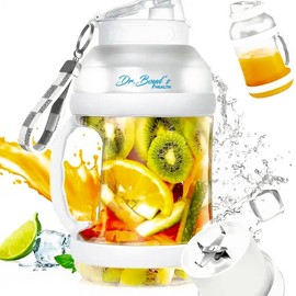 Dr.Boyd's Portable TEAM miXer 68oz Portable blender for Shakes, Smoothies Blended Drinks, Large Capacity, Type-C charging, Powerful Motor, BPA free, Stainless steel blades, Bulit in Safety Features