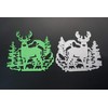 Metal Christmas Elk Forest Cutting Dies, Wapiti Forest Die Cuts