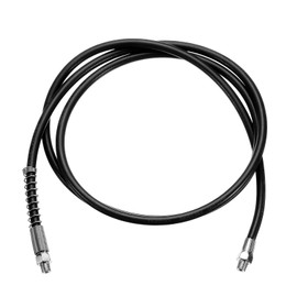 HARFINGTON Grease Gun Hose 78.7" 10000 PSI Spring Flex High Pressure Quick Release Grease Replacement with Coupler 1/8" NPT Threads for Grease Gun, Black