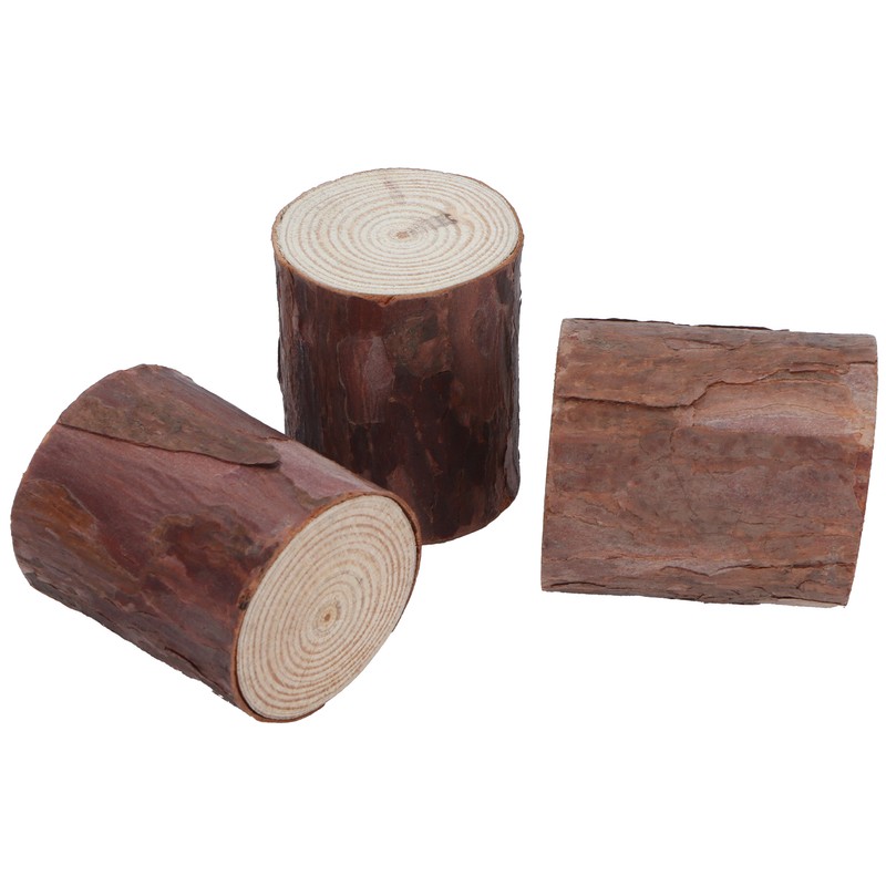 Wood Stakes Cylindrical Pine Log DIY Painting Material Flower Pot