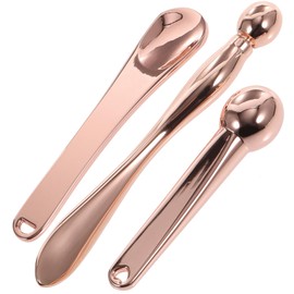 Healvian 3pcs Eye Cream Spoon Makeup for Eye Massage Portable Face Cream Applicators for Home Salon Use Promotes Circulation Compact Random Colors