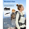 Hiking Dog Carrier Backpack, Padded Height-Enhancing Design, Adjustable Waist Cushioning