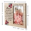 kullder Memorial Gifts for Loss of Sister Memorial Picture Frame