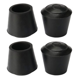 sourcing map Pack of 4 Chair Leg Caps Rubber Leg Cap Protective Caps Drinking Cup Feet Cover Chair Leg Caps for Furniture Chair Black 16 mm / 5/8 Inch