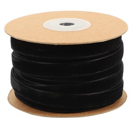 COHEALI 3 Rolls Black Velvet Ribbon, 20 Yards Fabric Trim Ribbon for Choker, Hair Bows, Crafts, present Wrapping, Wreath Decoration, Flower Bouquets, Christmas Tree Ornaments