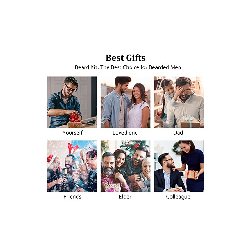 Kit de Cuidado de Barba para Hombres, Set de Aseo