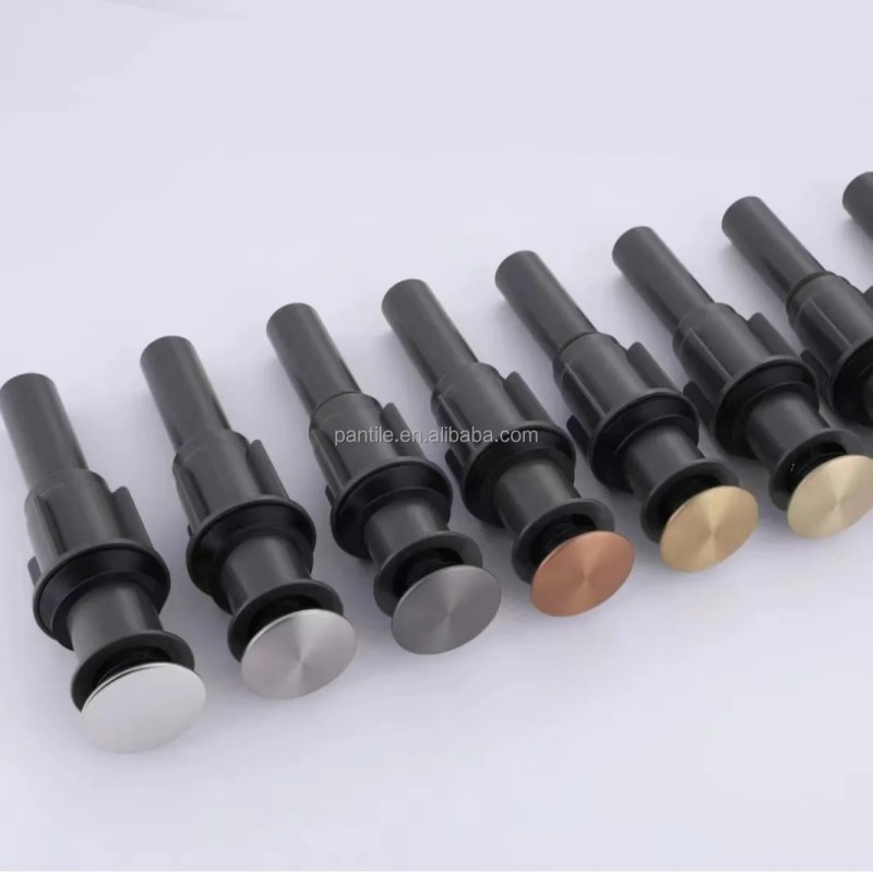 11/4'' Size Matte Black Plastic Basin Pop up Drain With