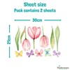 Stickerscape Spring Window Stickers (Option 2) | Spring Window Decal,
