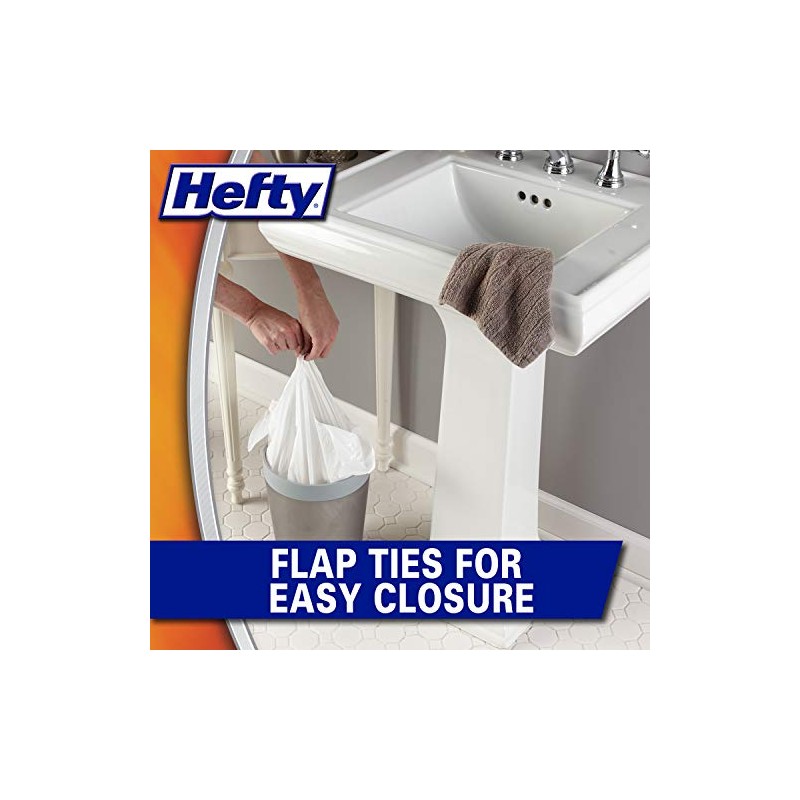 Hefty Small Trash Bags (Odor Control, Lavender Sweet Vanilla, Flap