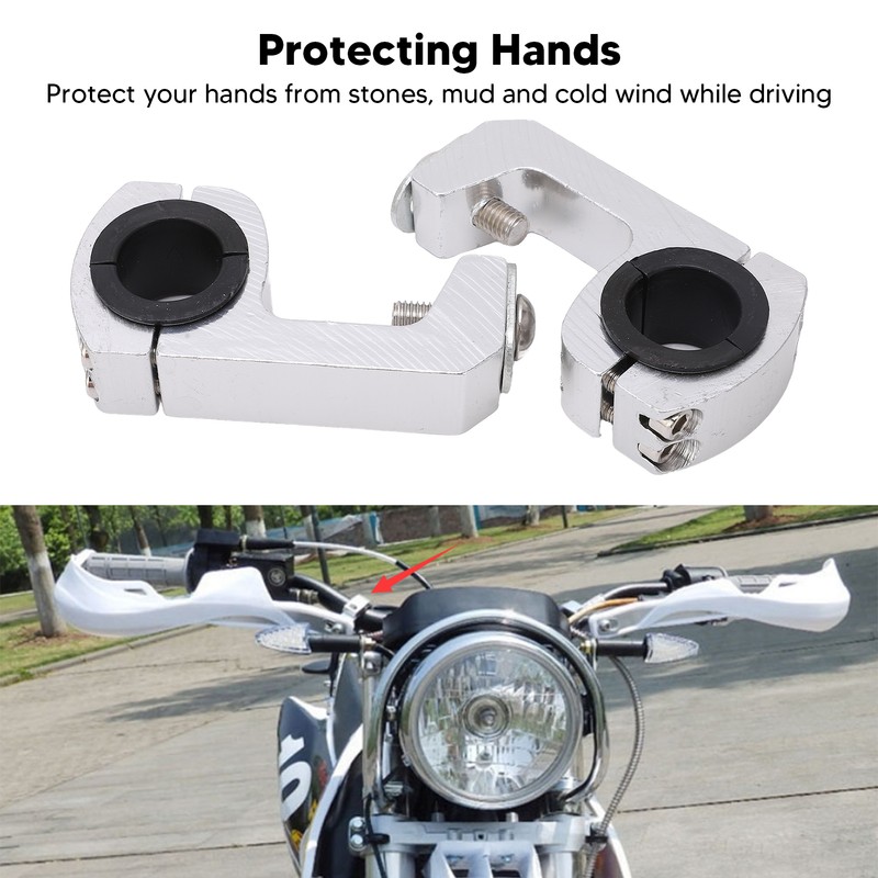 1 Pair Motorcycle Handguard Mount Aluminium Alloy Handle Protector Replacement
