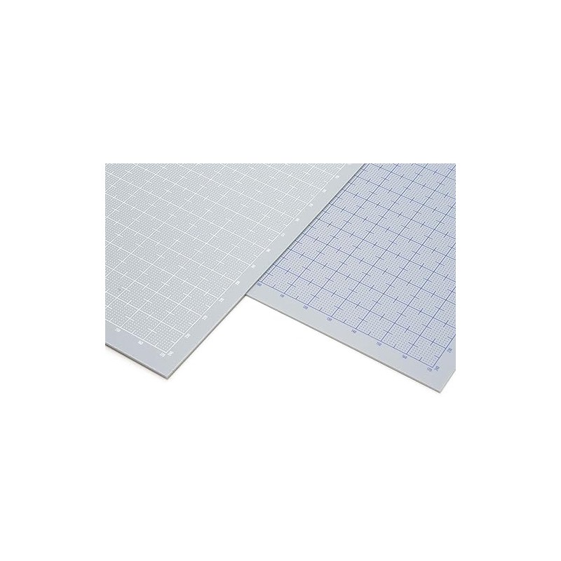Wave Material Series Plastic Plate B5 Gray 0.01 inch (0.3
