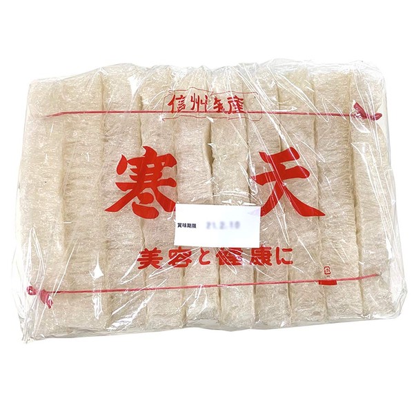 Square Agar Rod, First Grade, For Commercial Use, Value Set of 50, Shinshu Agar Sticks, Additive-free, Unbleached, Square Kanten, Made in Nagano Prefecture