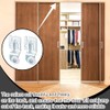 Blulu 4 Pcs Sliding Closet Door Roller Kit Wardrobe Wheels