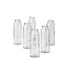 Serene Spaces Living Set of 6 Clear Glass Bud Vases