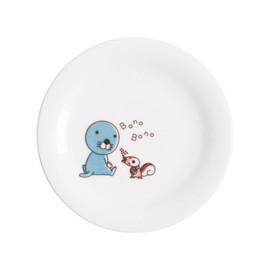 Bonobono 809107 Simple Plate, Plate, Diameter 6.5 inches (16.5 cm), White