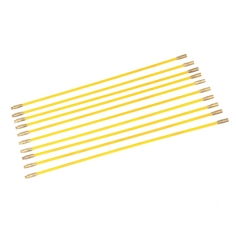 10pcs 4mm Fiberglass Running Wire Cable Electrical Fish Tape Pull