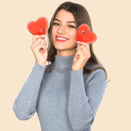 Hand Warmer, Pocket Warmer, Heart Heat Pillow, Kink Cushion, Pocket Warmer for Long-Lasting Warmth in Every Pocket (Heart, 10 x Pocket Warmers)