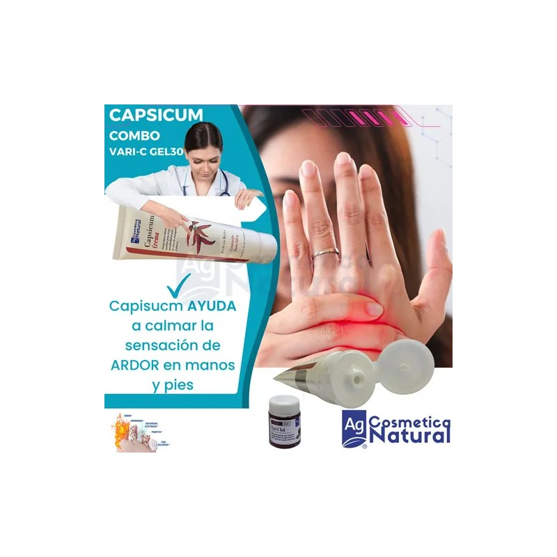 Pack 2 Cremas Neuropatia Diabetica Capsicum + Varic-gel 30gr