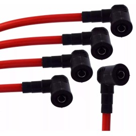 VMS RACING 90-01 ACURA INTEGRA GSR B18C1 10.2MM HIGH CONDUCTIVE SPARK PLUG WIRES CABLES RED