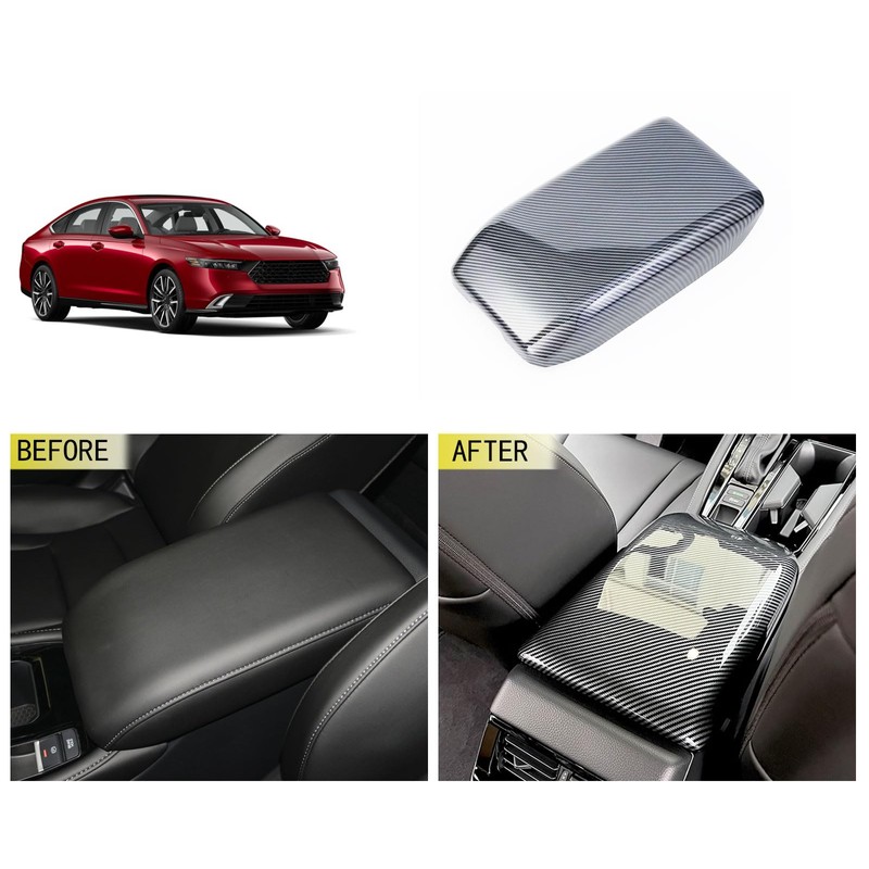 TERDARAY Armrest Box Cover Trim Compatible with Honda Accord 2023