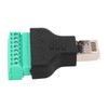 3Pcs RJ45 Screw Terminal Adapter RJ45 Female Thread to 8
