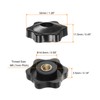 HARFINGTON 4pcs Star Knobs M6 Female Thread 32mm Head Plastic