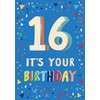 Piccadilly Greetings 16th Birthday Boy Milestone Birthday Card Age 16,