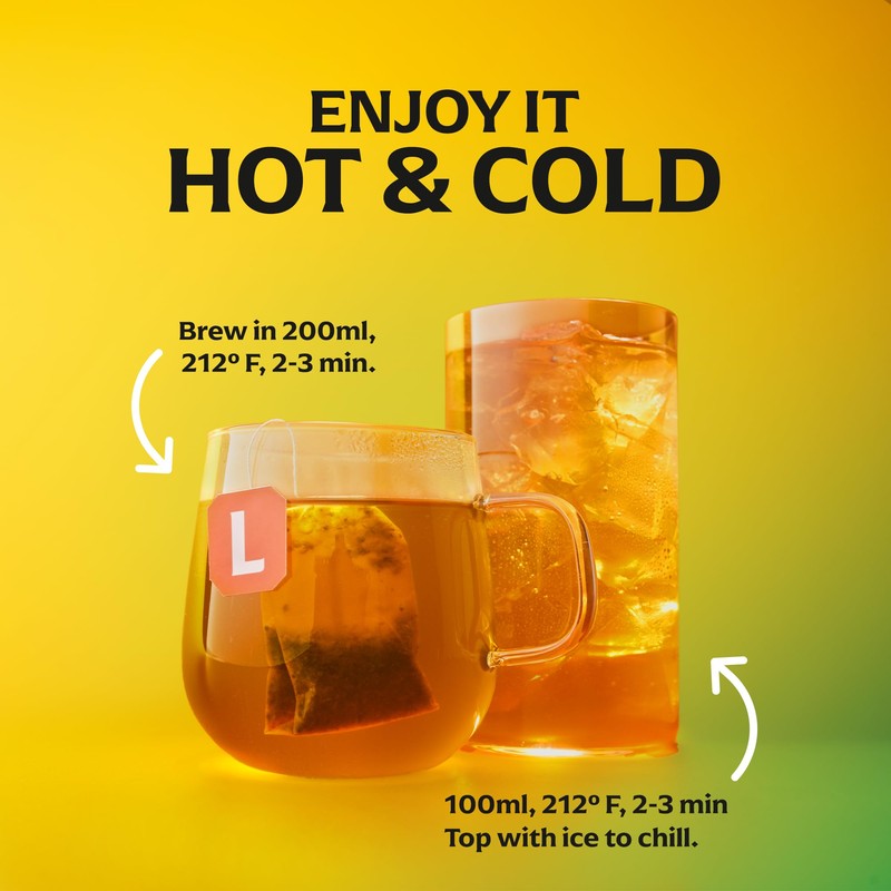 Lipton Smooth Mint with Lemon Peels Tea Bags, caffeine free