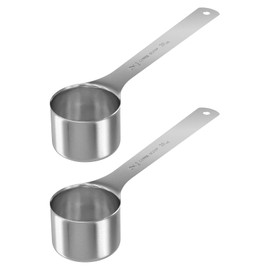 LEIFENY 2PCS 2 Tablespoon Coffee Scoop, Long Handle Measuring Spoon, 2 tbsp (30 ml | 1/8 cup) Coffee Scooper, Stainless Steel Scoop Bulk for Ground Coffee