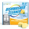 OOOFLOWER 24-count Dishwasher Cleaner Tablets, Deep Cleaning and Descaling Formula,