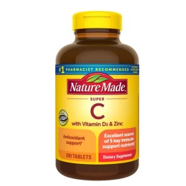 Nature Made Super C Vitamin with D3 and Zinc   Nature Made 2 PACK of 200 Tablets! DEAL !
