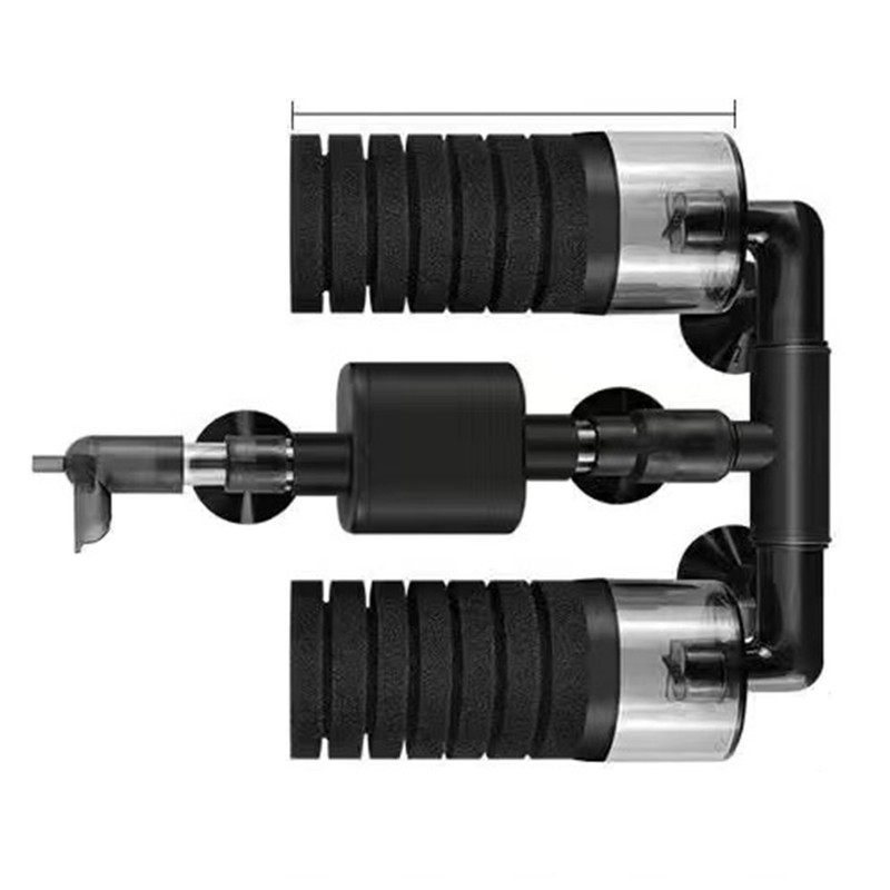 Fish Tank Pneumatic Filter Small Aquarium Mini Suction Toilet Grass