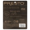 PRESTO 75590 Empaque/válvula de 21 litros fundida de 3 Piezas