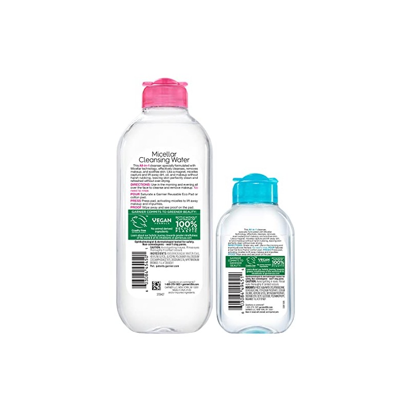 Garnier SkinActive Micellar Cleansing Water, For Every Type of Skin,