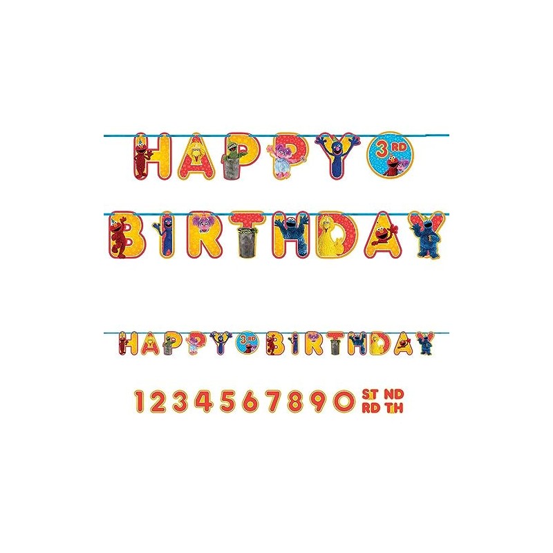 Sesame Street Add Any Age Letter Banner