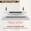 PATIKIL Recessed Finger Flush Pulls 4" 2 Pcs Pocket Door