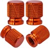 MEAJOO 4PCS Tire Valve Stem Caps, Anodized Aluminum Wheel Valve