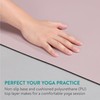 Navaris 4mm Pilates Mat - Yoga Workout PU & Rubber