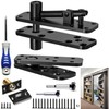 Heavy Duty Hidden Door Hinges - Thickened Solid Steel Pivot
