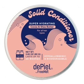 FreeMet Solid Conditioner Bar 80g – Shea & Cacao, Frizz Control, Vegan