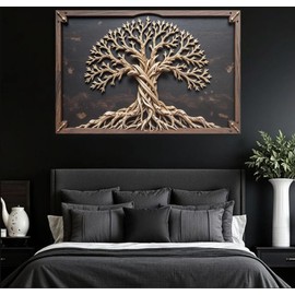 Tailored Canvases Celtic Tree of Life Wall Art III - Wall Art Decor of Tree of Life, Tree of Life Wall Art for Indoor and Outdoor, Nature Wall Art for home, Bedroom and Living Room 16x24